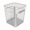 Carlisle Foodservice Squares Polycarbonate Food Storage Container, 6 qt, 8.75 x 8.75 x 7.31, Clear, Plastic 1195207 - alternate 1
